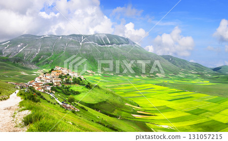 incredible Italy series - nature landscapes - Castelluccio di Norcia incredible Italy series - nature landscapes - Castelluccio di Norcia 131057215