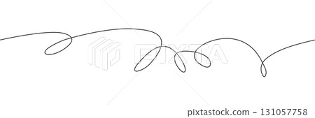 Continuous Line Squiggle Pattern with Loops and Flow Continuous Line Squiggle Pattern with Loops and Flow 131057758