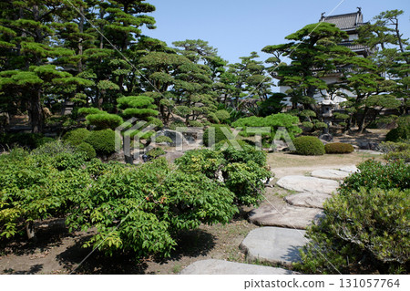 香川縣、高松城跡、賢雲閣庭園、月見櫓 131057764