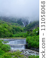 Shomyo Falls and Shomyo River shrouded in clouds 131058068