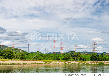 Yodo River riverside scenery, Takatsuki City, Osaka Prefecture Yodo River riverside scenery, Takatsuki City, Osaka Prefecture 131059162
