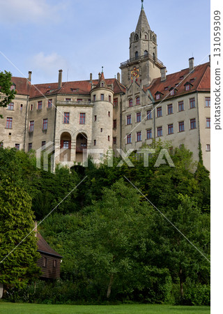Sigmaringen, Germany - located in the Black Forest, very close to the source of the river Danube, Sigmaringen is famous for its Medieval fortress 131059309