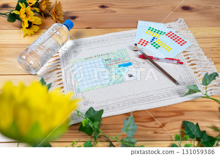 暑假廣播練習印章卡和水 131059386