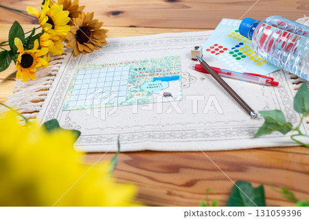 暑假廣播練習印章卡和水 131059396