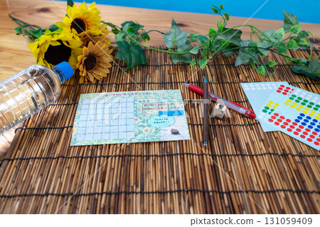 暑假廣播練習印章卡和水 131059409