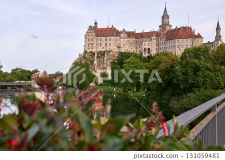 Sigmaringen, Germany - located in the Black Forest, very close to the source of the river Danube, Sigmaringen is famous for its Medieval fortress 131059481