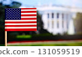 USA flag selective focus with copy space 131059519