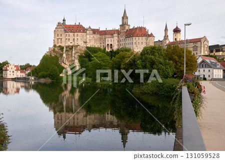 Sigmaringen, Germany - located in the Black Forest, very close to the source of the river Danube, Sigmaringen is famous for its Medieval fortress 131059528