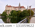 Sigmaringen, Germany - located in the Black Forest, very close to the source of the river Danube, Sigmaringen is famous for its Medieval fortress 131059622