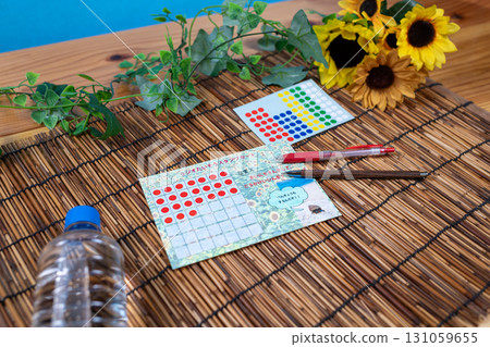 暑假廣播練習印章卡和水 131059655