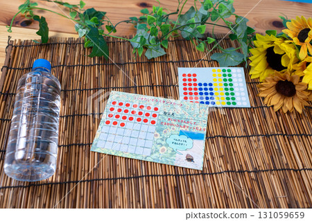 暑假廣播練習印章卡和水 131059659