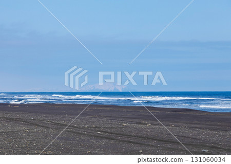 Khalaktyrsky Beach on Avacha bay shore in evening Khalaktyrsky Beach on Avacha bay shore in evening 131060034