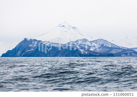volcanic coast of Pacific ocean in Avacha bay 131060051