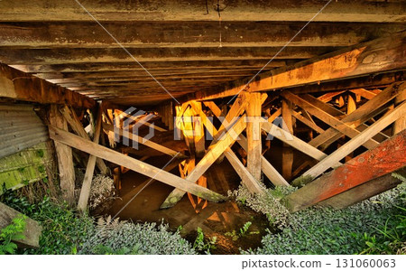 Old Building Foundations Under Floor 131060063