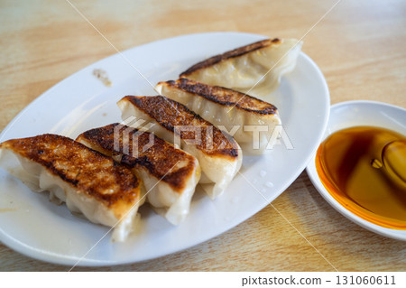 Very tasty gyoza from a Japanese ramen shop Very tasty gyoza from a Japanese ramen shop 131060611
