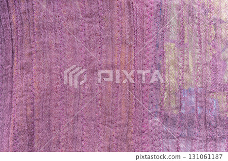 textured surface of purple crushed silk fabric textured surface of purple crushed silk fabric 131061187
