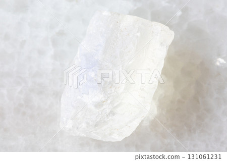 unworked adularia moonstone mineral on white unworked adularia moonstone mineral on white 131061231