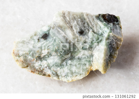 sample of raw trass chernomorite mineral on white sample of raw trass chernomorite mineral on white 131061292