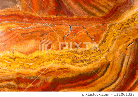 polished surface of banded cave onyx rock close up polished surface of banded cave onyx rock close up 131061322
