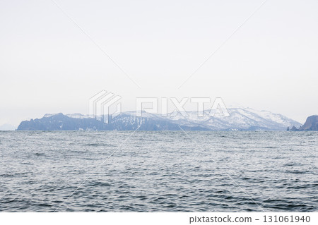 water and shore of Avacha bay in Pacific ocean 131061940