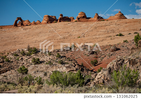 Lower Delicate Arch viewpoint in Arches national park near Moab, Utah, USA 131062025
