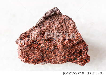 sample of raw analcimolite rock on white marble sample of raw analcimolite rock on white marble 131062190