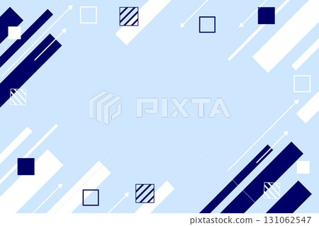 Navy blue geometric digital background for business. Simple illustration in refreshing navy blue. Vector 131062547
