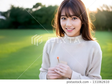年輕的女士的肖像 131062610