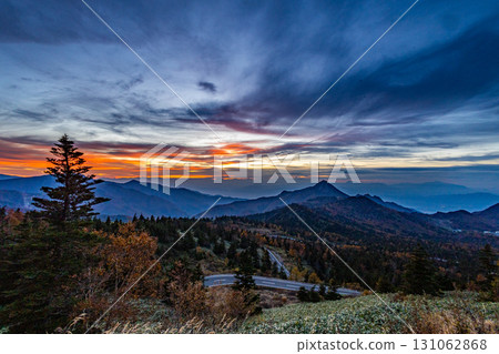 Shibu Pass at dusk 131062868