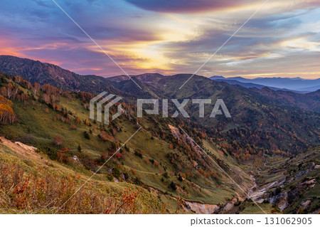 Shibu Pass at dusk 131062905