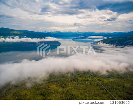 Beautiful Nature Norway aerial photography. 131063665