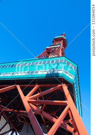 Blue sky and Sapporo TV Tower Blue sky and Sapporo TV Tower 131064054