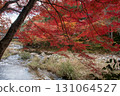 Okayama Prefecture's most famous autumn foliage spot, Okutsu Valley, is like a woodblock print 131064527