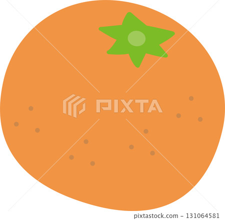 Food education_tangerine_cute fruit illustration 131064581