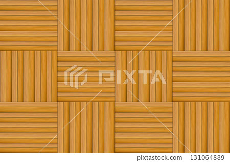 abstract wooden background mosaic pattern with stripes, light brown 131064889