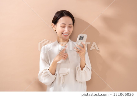 Female portrait smartphone 131066026