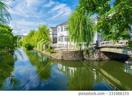 Kurashiki River and streetscape in Kurashiki Bikan Historical Quarter, Kurashiki City, Okayama Prefecture Kurashiki River and streetscape in Kurashiki Bikan Historical Quarter, Kurashiki City, Okayama Prefecture 131066153