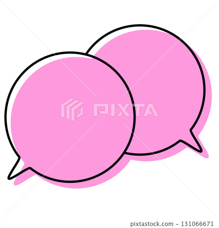 簡單、錯置的對話框、重疊的對話 131066671