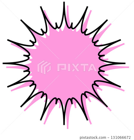 對話方塊內簡單、錯位的線條、鋸齒狀的形狀 131066672