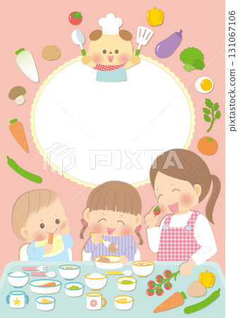 保育園親子餐、營養指導、食育教材 131067106