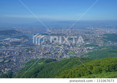 View from Mt. Sarakura and the townscape 131067673