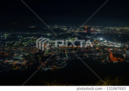 One of Japan's three greatest night views from Mt. Sarakura One of Japan's three greatest night views from Mt. Sarakura 131067683