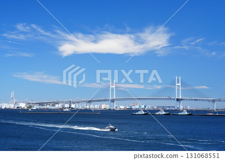 橫濱港橫濱灣大橋的風景 131068551
