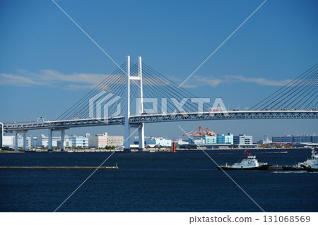 Scenery of Yokohama Port Yokohama Bay Bridge 131068569