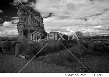 Casa Grande National Monument Black and White 131069319