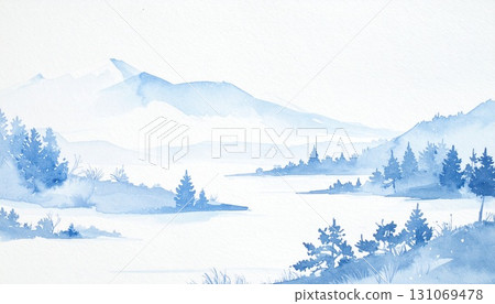 冬天的景色 131069478