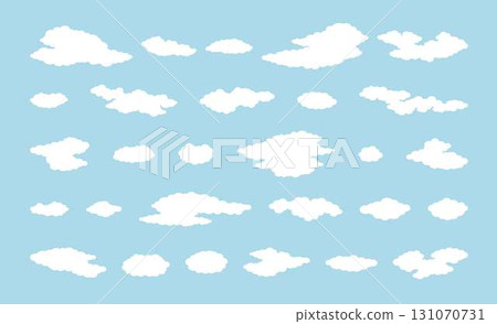 Set of cloud icons Set of cloud icons 131070731