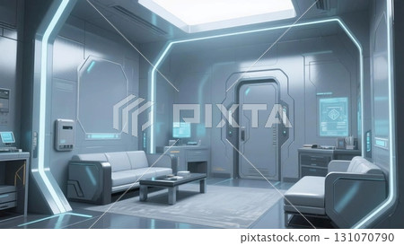 [插圖背景]近未來休息區（正常）[4K] 131070790