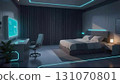 [Illustration background] Near-future private room (no exterior view) [4K] 131070801