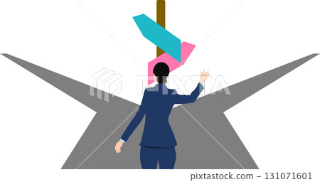 Illustration of a turning point in life 131071601